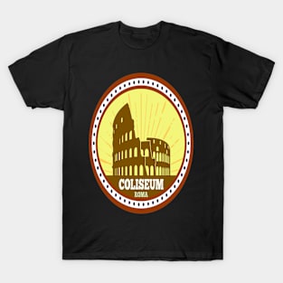 Colosseum/ Coliseum Roma- Patch T-Shirt